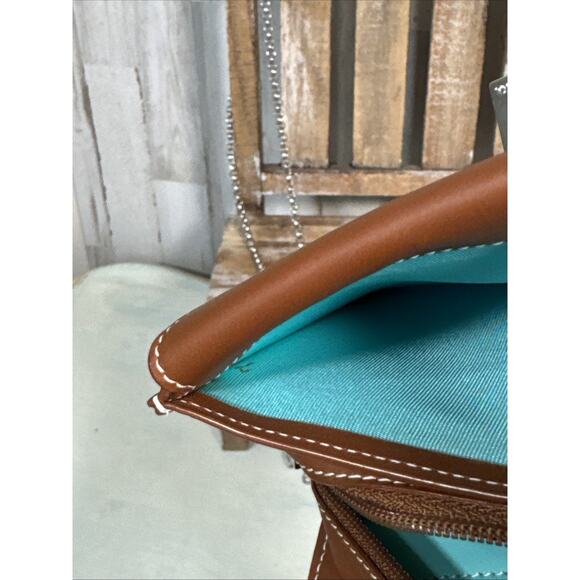 Tiffany & Co Pochette Wallet Wristlet Crossbody With Chain - Picture 9 of 16